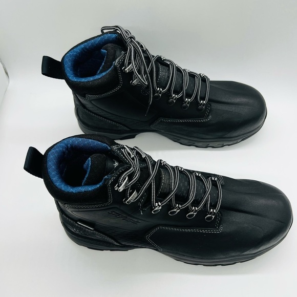 TIMBERLAND PRO 447 STEEL TOE BLACK WORK-BOOTS DOWNDRAFT 6” WATERPROOF NWOT main image 11
